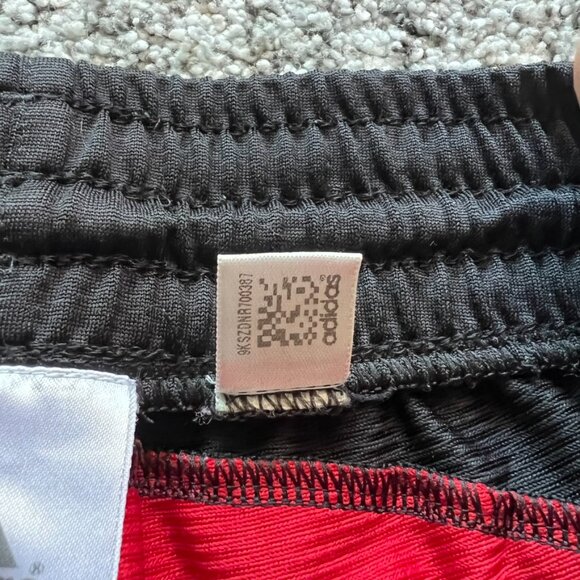 vintage y2k adidas track pants Men’s Medium Black Red Baggy Workout Running - Picture 4 of 8
